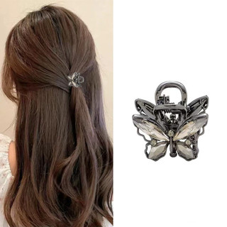 Kẹp tóc cá mập bướm pha lê nhỏ cao cấp, phù hợp để kẹp nửa mái