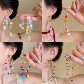 Bông tai thời trangLUImo màu sắc đa dạng, thiết kế độc đáo dopamine, phụ kiện hoàn hảo cho mùa hè
