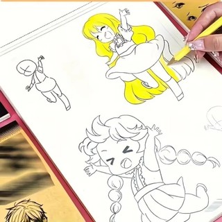 ALMA1 Sách Vẽ Tay, Phác Thảo Vẽ Tay Thực Hành Vẽ Tranh Dòng Nghệ Thuật Vẽ Sách, Đơn Giản 48 Trang Anime Dòng Dự Thảo Sách Dành Cho Người Mới Bắt Đầu