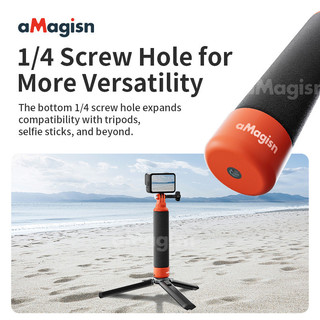Dành cho DJI Pocket3 / Action 5 Pro Float Stick Tay cầm nổi Insta360 Ace Pro 2 / GoPro Tay cầm chống chìm Phụ kiện máy ảnh thể thao