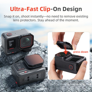 Dành Cho Insta360 Ace Pro 2 Bộ Lọc Kính ND Làm Mờ CPL Phân Cực Ống Kính UV Phụ Kiện Máy Ảnh Thể Thao