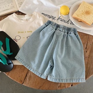 Trẻ Em Mùa Hè Quần Short Denim Bé Trai Hàn Quốc Quần Bé Trai Bé Rời Mỏng Năm Điểm Quần