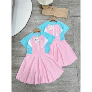 33-45kg Bơi liền dáng váy size đại cho bé gái