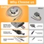 Cáp nguồn YRBWD Step Up, Bộ chuyển đổi dây nguồn DC đầu vào 12V / 24V sang 57V 30V 3.5A, Bộ chuyển đổi di động DC 4.5A IP68 Bộ chuyển đổi chống nước cho du lịch Starlink Gen 3