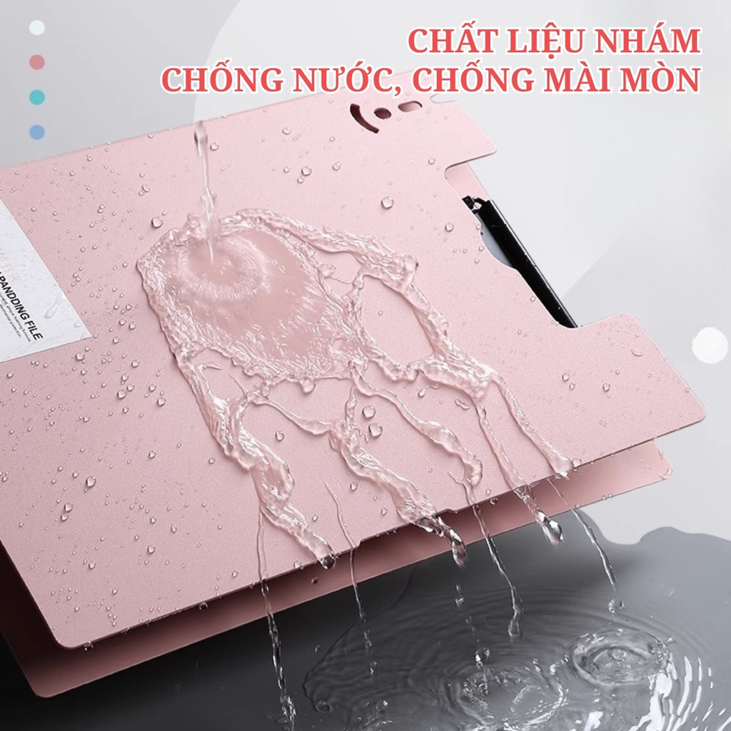 Bìa Kẹp Trình Chữ Ký A4 Cao Cấp - Bìa Đôi Nhựa Chắc Chắn, File Kẹp Tài Liệu Hai Mặt Tiện Dụng Nhiều Màu