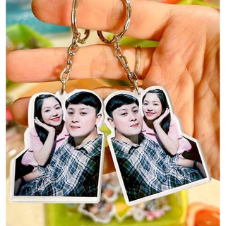 [Siêu Rẻ ] Móc khoá cắt viền in theo ảnh in theo yêu cầu chất liệu acrylic viền trong suốt dễ thương có làm quà tặng- ĐH
