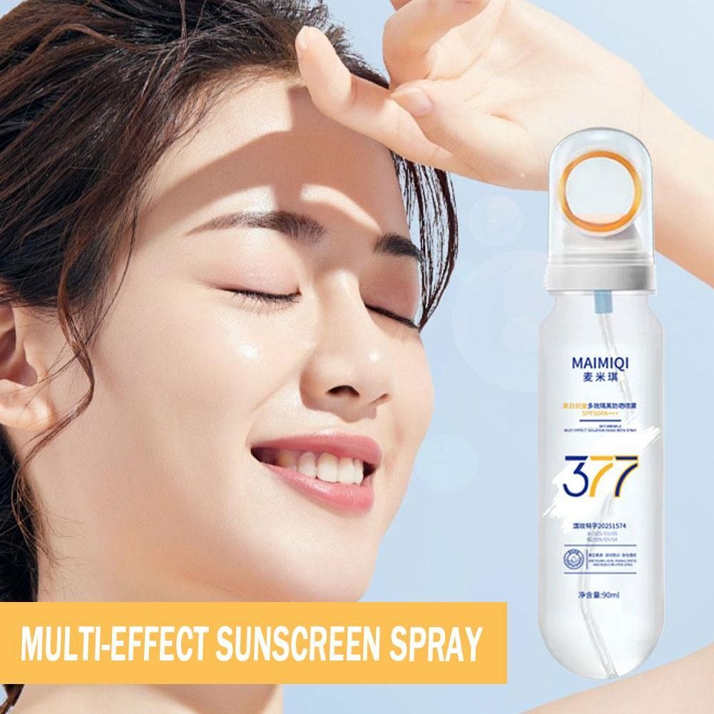 377 Xịt Chống Nắng Spf50 + Dưỡng Ẩm Làm Trắng Da Cổ Xịt Chăm Sóc Da Mặt Cơ Thể B2f3