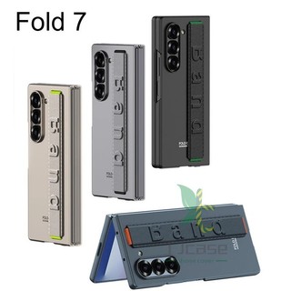 Ốp lưng dây đeo cổ tay siêu mỏng Samsung Galaxy Z Fold 7 Vỏ dây đeo cổ tay co giãn màu trơn
