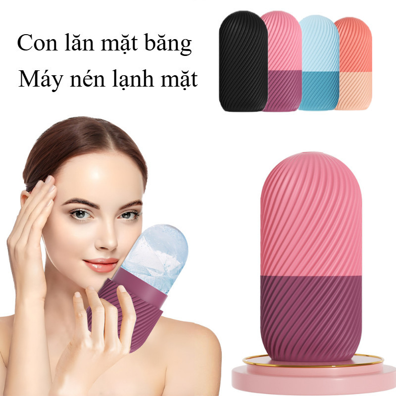 Máy mát xa lăn đá Máy nén lạnh mặt khử sưng mặt,nhiều màu có sẵn trong mọi mùa