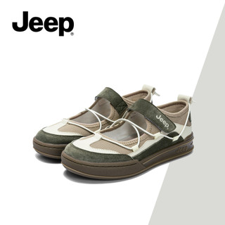 Giày thoáng khí mùa hè mới dành cho nữ JEEP - Áo khoác mỏng chống trượt đa năng chống trượt, phong cách Ballet Mary Jane, mặc hàng ngày thoải mái