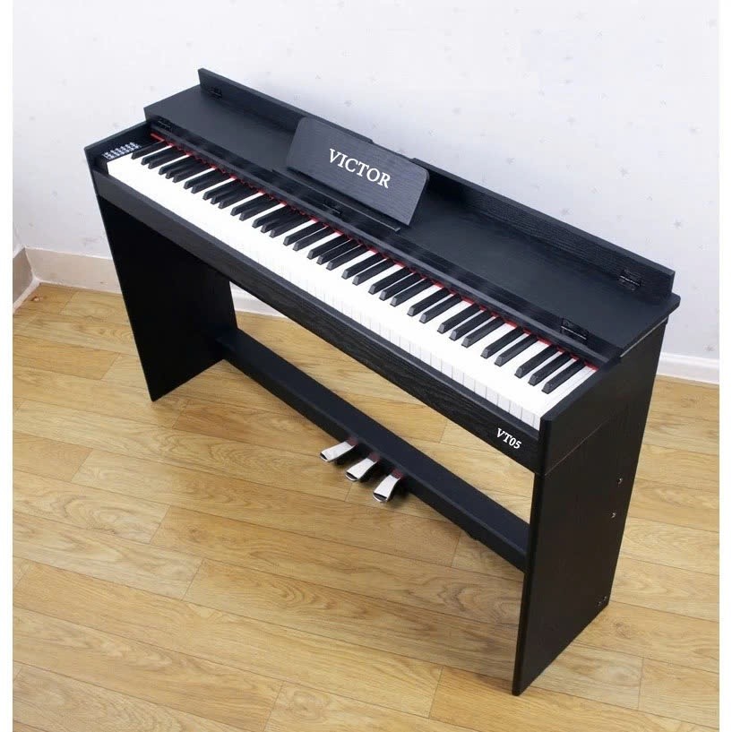 ĐÀN PIANO VICTOR VT05 FULL PHỤ KIỆN - Phiên bản 2025 Sang Trọng - Có Nắp Đậy  [QUÀ TẶNG KHỦNG]