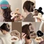 Sund Sữa Mềm Màu Cà Phê Series Lông Tơ Sang Trọng Back Updo Vuốt Tóc Ấm Lớn Sang Trọng Kẹp Barrettes Vuốt Tóc VN