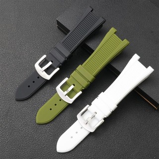 Dây đeo đồng hồ silicon cho Patek PP 5711 / 5712 / 5726 / 5980 Vòng đeo tay đồng hồ cao su 25mm * 13mm Dây đeo đồng hồ thay thế cho nam nữ