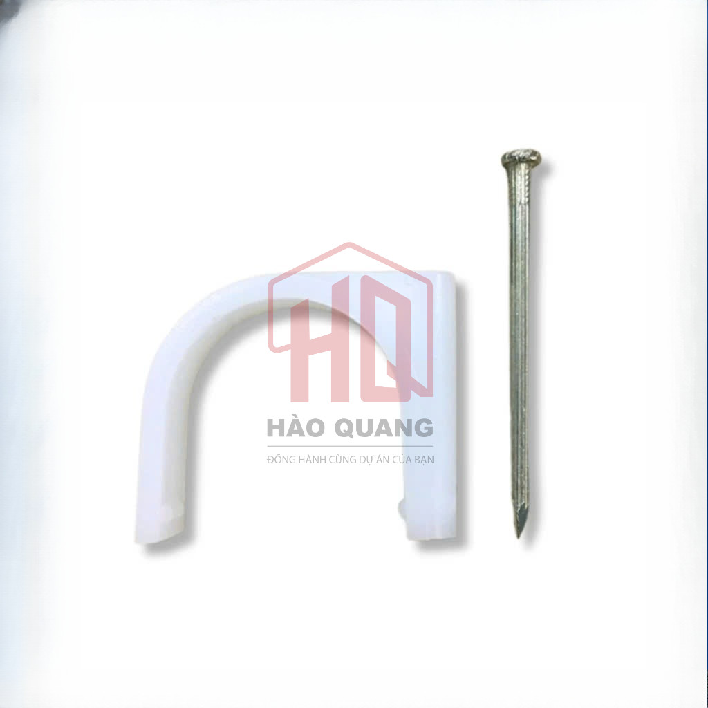 5 Móc Đinh Cố Định Dây Điện Chữ U Nhiều Size | Đinh Ghim Điện Nhựa Chắc Chắn – Bám Tường Tốt