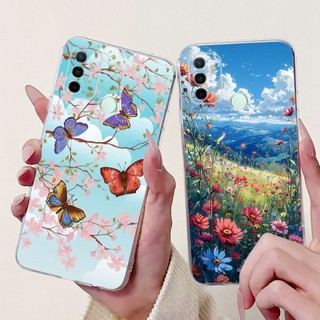 Dành Cho OPPO A53 2020 Ốp Lưng CPH2127 CPH2131 Vỏ Bướm Thời Trang Silicon Mềm Trong Suốt Ốp Lưng Điện Thoại Cho OPPO A33 2020 A53s 4G Ốp Lưng