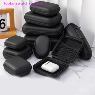 Toplanswatchstore Di Động 3C Cứng Kỹ Thuật Số Tiện Ích Túi Bảo Quản Da Nhân Tạo Tai Nghe Sạc Dữ Liệu Cáp U Disk Organizer VN