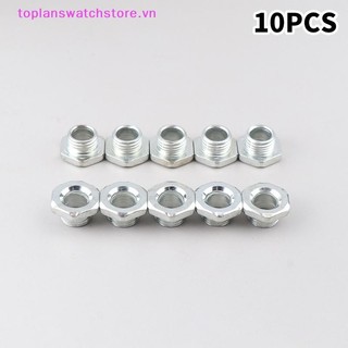 Toplanswatchstore M10 Ống ren có đai ốc cho đèn Vít rỗng Ống kim loại Làm trắng răng Sửa chữa hạt Đèn nền chiếu sáng Phụ kiện kết nối VN