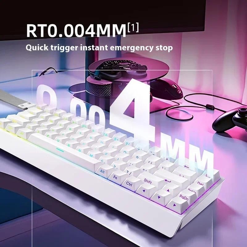 Mercury68 Pro Gaming Magnetic Switch Mechanical Keyboard 0 Dead Zone Hot Swappable RT0.004MM 8K Return 256K Scan Rate Gamer Keyboard
