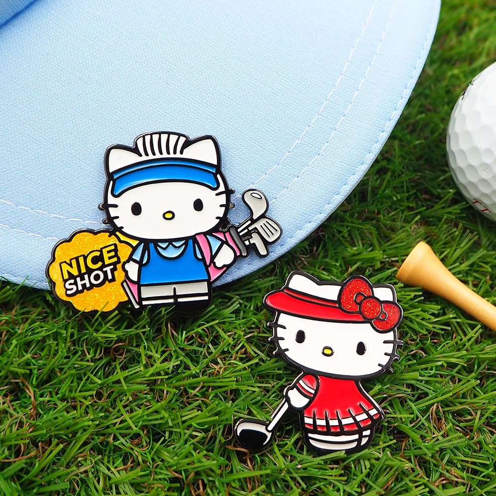 Hello Kitty Golf Marker – Dạng Kẹp & Nam Châm – Phụ Kiện Golf Sanrio