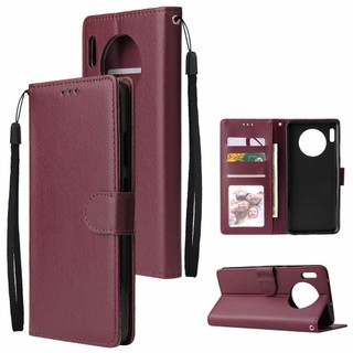 Ốp lưng cho Huawei Mate 30 20 10 Pro P40 Pro + P30 Lite P20 P10 Plus Nova 2i 3i 7i 4e GR5 2017 Honor 6X Flip Case Ví Bao Da PU Mềm TPU Silicon Ốp Lưng Điện Thoại