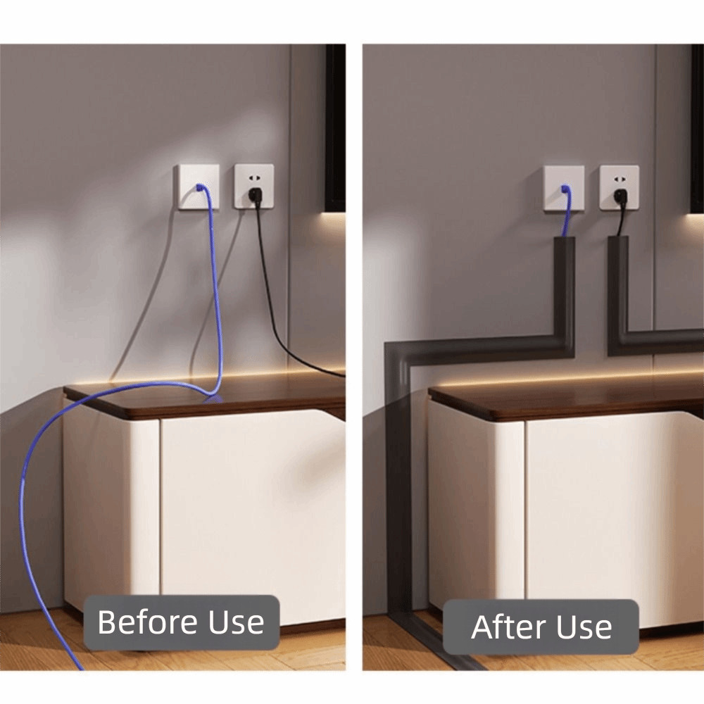 Vỏ dây ODAKA, Vỏ dây PVC mềm, Quản lý cáp tự dính chất lượng cao Vỏ cáp sàn bền tại nhà