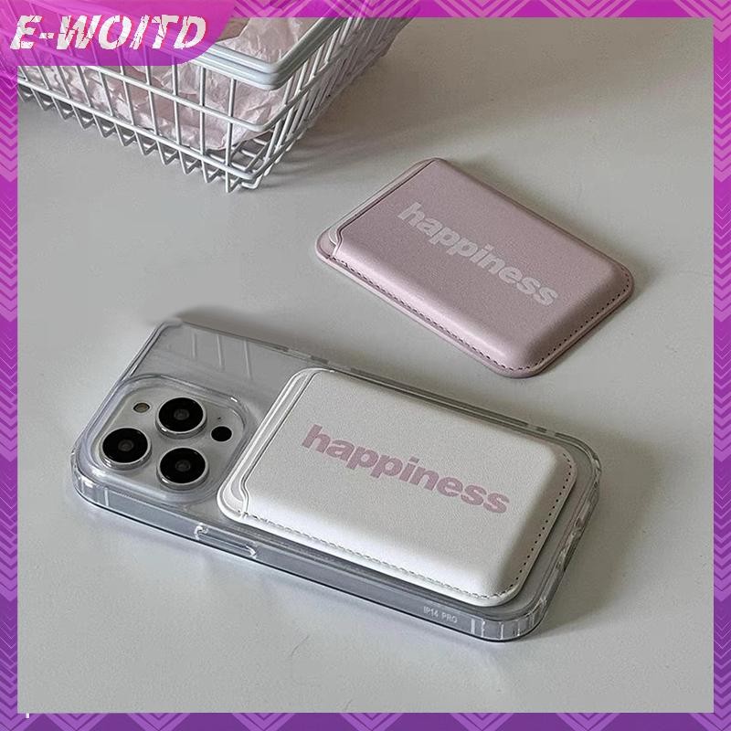 E-WOITD Đơn Giản Từ Điện Thoại Lưng Đựng Thẻ Dành Cho IPhone 15 14 13 12 Cho Magsafe Ví Khe Cắm Túi Cho Thẻ ID Thẻ Ngân Hàng HNVN