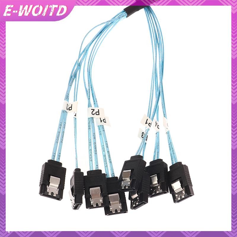 Cáp SATA E-WOITD SAS Mini-SAS SFF-8087 Đến 4 Cáp SATA Mini SAS 4i SFF8087 36P HNVN