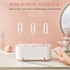 Hộp đựng mỹ phẩm MARGREDY, Hộp đựng cọ trang điểm để bàn trong suốt chống bụi, Miếng bông đa chức năng di động Dụng cụ sắp xếp trứng làm đẹp