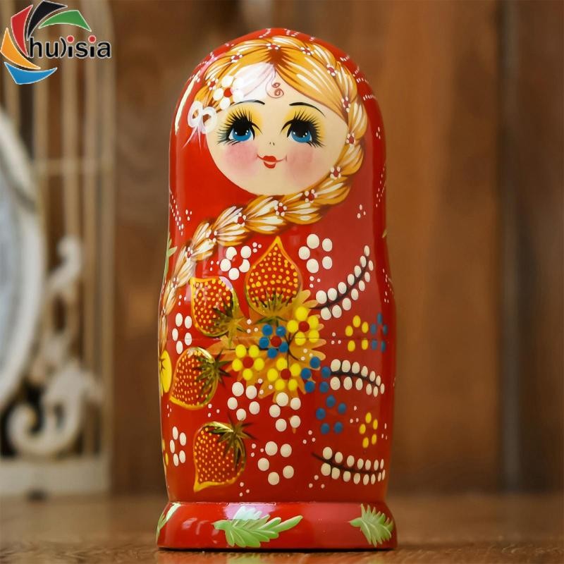 chulisia 7 Chiếc Búp Bê Làm Tổ Nga Matryoshka Búp Bê Cho Bàn Trẻ Em Tập Đi 20cm