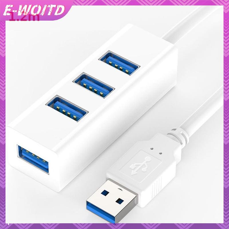 E-woitd USB Hub Đa USB Splitter Hub Sử Dụng Bộ Chuyển Đổi Nguồn 4 Cổng Nhiều Mở Rộng HNVN