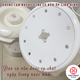 Hộp Muối Dưa Cà Bàng Nhựa PP Loại Bé 5L, 7L( 6710) - Việt Nhật Plastic HN
