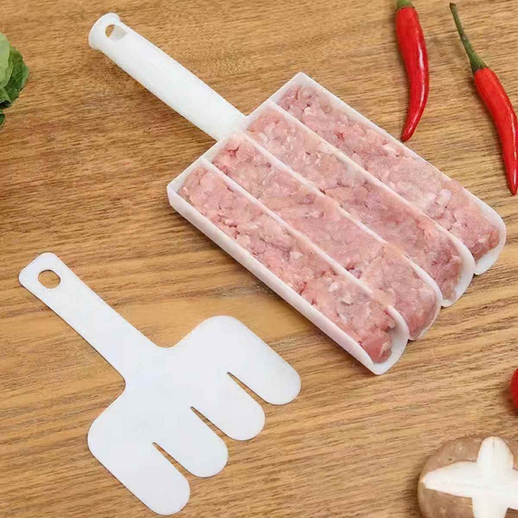 Khuôn Làm Thịt Viên 3 Ngăn Chống Dính Kèm Muỗng Chia Tiện Lợi