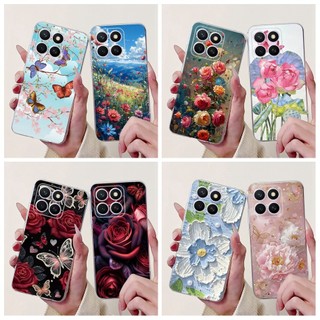 Dành Cho Honor X8c Vỏ ABR-LX1 ABR-LX2 ABR-LX3 Ốp Lưng Mới Phong Cách Bướm Hoa Mềm Mỏng Cho HonorX8c X 8c 2025 Ốp Lưng