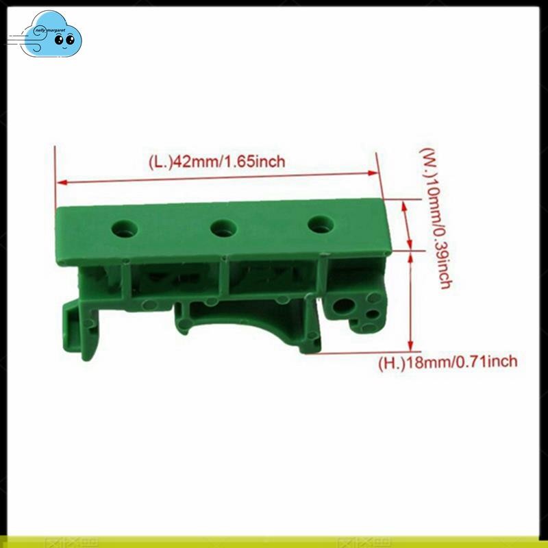 20 Chiếc DRG-01 PCB Cho DIN 35 Đường Sắt Gắn Hỗ Trợ Adapter Bảng Mạch Giá Đỡ Tàu Sân Bay Kẹp Kết Nối