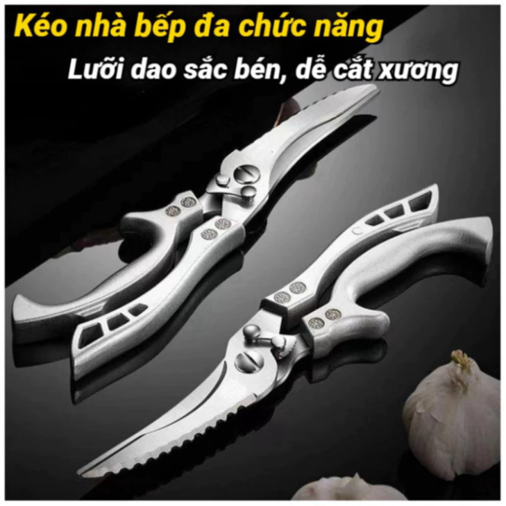 Kéo Cắt Gà Kéo Cắt Gà Vịt Không Gỉ Mạnh Mẽ Kéo Thép Cắt Xương Cắt Thịt Cao Cấp Siêu Bền DT059