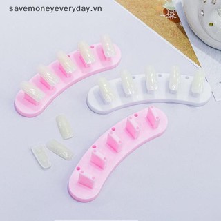 [savemoneyeveryday] 3 Cái Rất Nhiều Đầu Móng Tay Giả Nghệ Thuật Dụng Cụ Đứng Thực Hành Và 10 Đầu Móng Tay Giả Bộ Dụng Cụ Làm Móng Tay Nghệ Thuật [vn]
