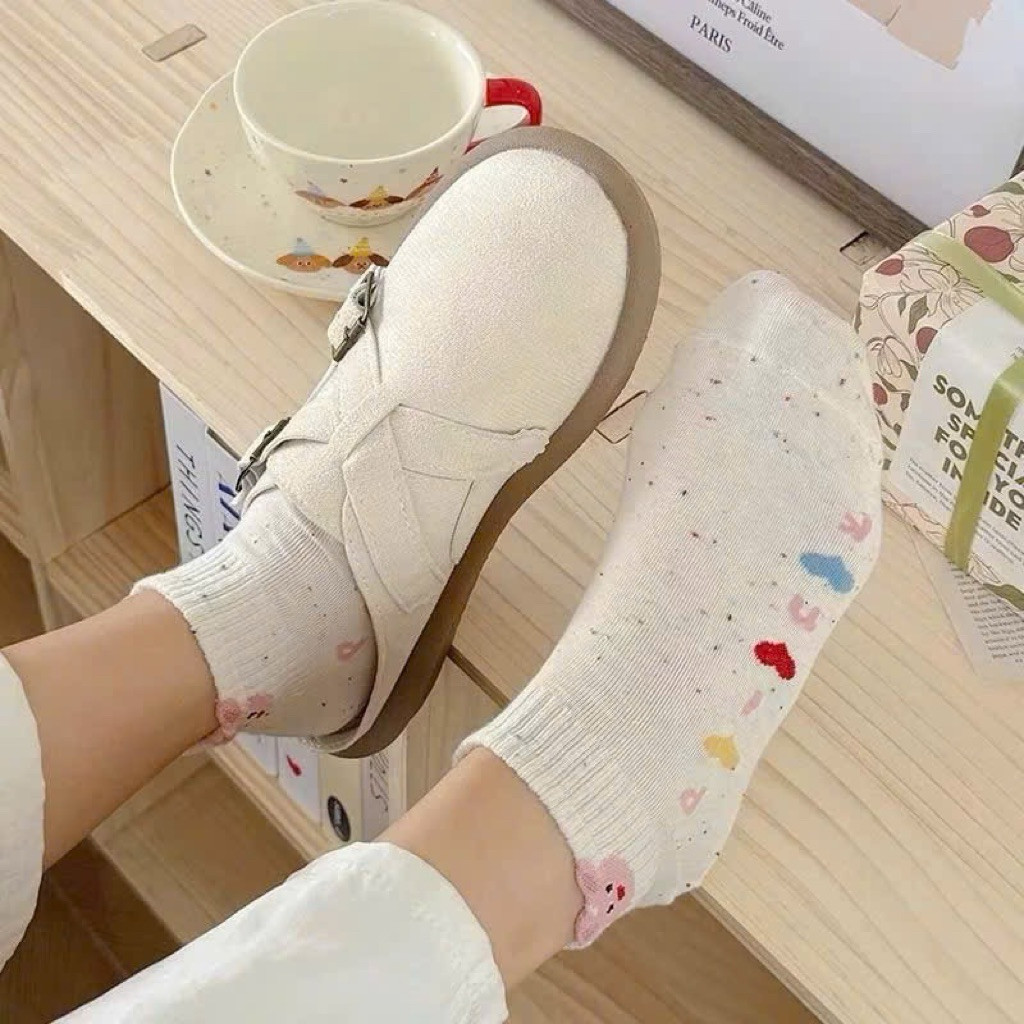✨ Set 10 Đôi Tất/ Vớ Muối Tiêu Cổ Thấp