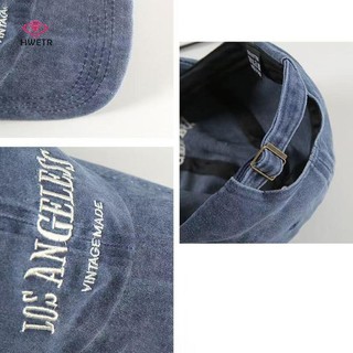 Bóng chày denim cotton cổ điển cổ điển có chữ thêu mềm mại, phù hợp cho cả nam và nữ