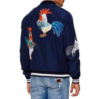 Áo Bomber Đàn Gà Trống .(Double - Six) . Áo Khoác Gió Dù 2 Lớp Dày Dặn Dáng Rộng