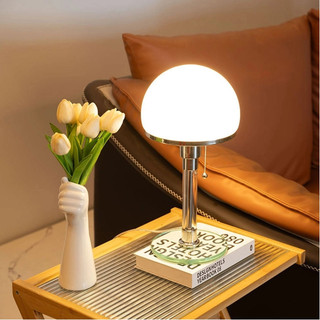 AIMI Đèn Học Đèn Bàn Cổ Sắt Kính Lampshade Led Phòng Ngủ Đầu Giường Đèn Phòng Khách Văn Phòng Đọc Sách Bàn