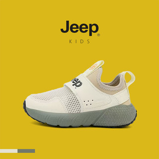 JEEP Giày chạy bộ thể thao trẻ em lưới nhẹ thoáng khí, phù hợp mùa xuân hè 2025, phong cách mới.