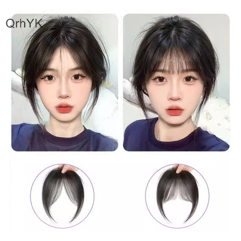 Thời Trang Nhà Máy Giữa Phần Giả Nổ Viền Tổng Hợp Topper Tóc Kẹp-In Bang Mở Rộng Tự Nhiên Vô Hình Áo Khoác Tóc Nữ QrhYK