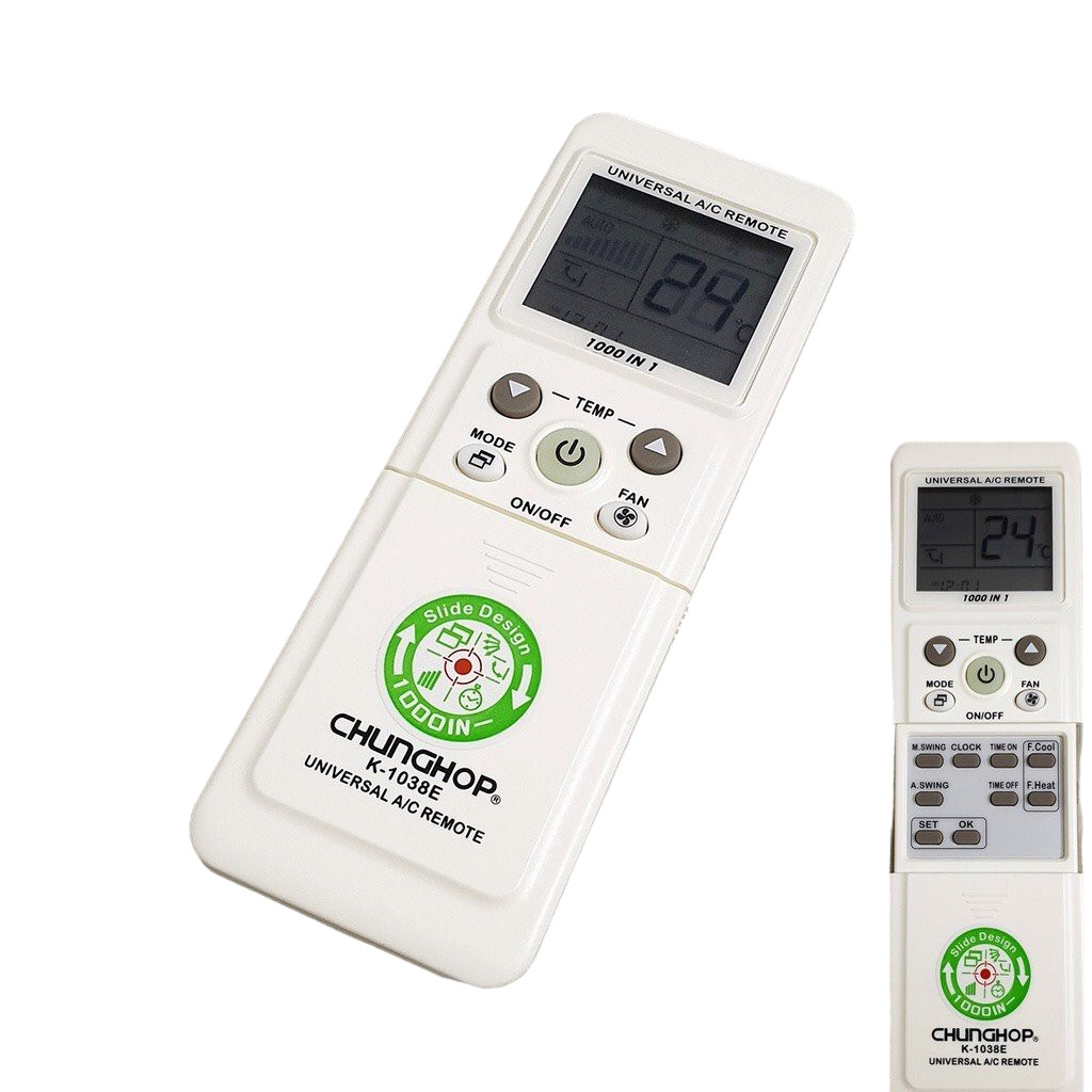 tay điều khiển remote từ xa điều hòa đa năng K-1038E-kèm pin-tay đầu bấm điều hòa đa năng K-1038E