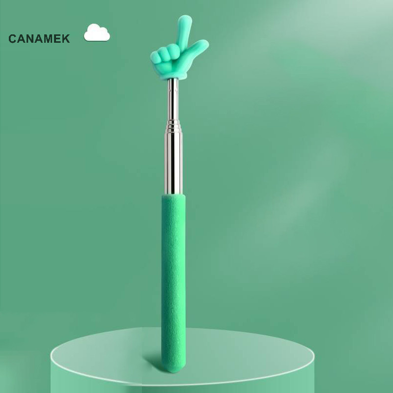 Canamek Con trỏ giáo viên có thể thu vào Thiết kế ngón tay Thép không gỉ Kính thiên văn Trường dạy Con trỏ Dính Đồ dùng giáo viên cho lớp học CSF