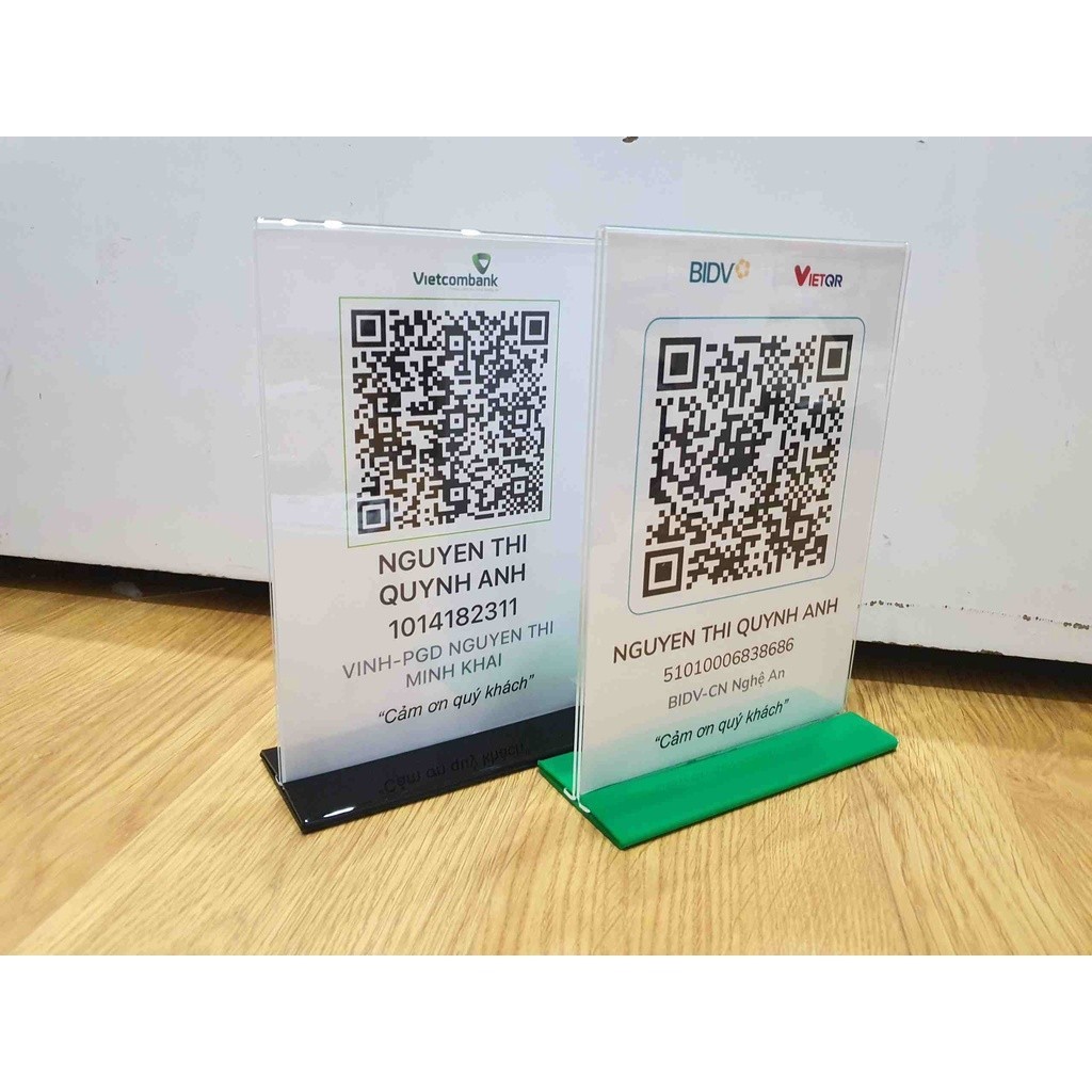 Menu Mã QR CODE để bàn mica, Bảng quét mã QR giao dịch điện tử, QR code ...