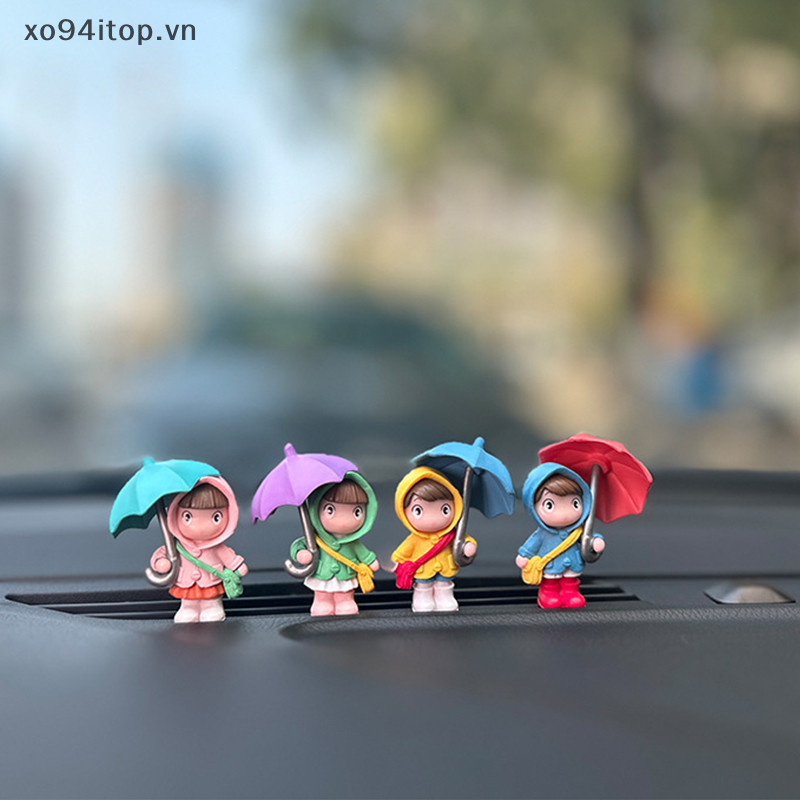 Xoitop Dễ Thương Nhựa Ô Bé Gái Búp Bê Ô Tô Bảng Điều Khiển Trung Tâm Trang Trí Nội Thất Ô Tô Đồ Trang Trí Phụ Kiện VN