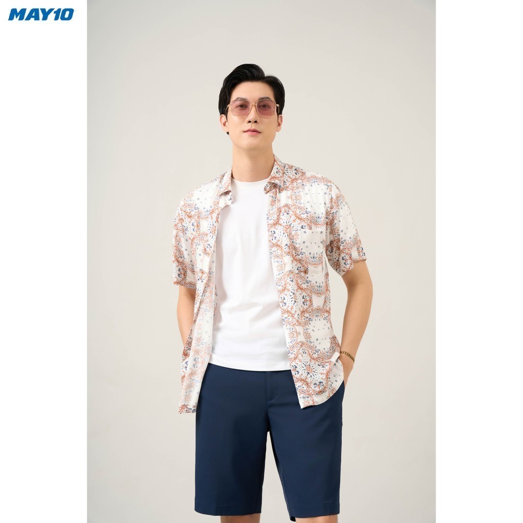 Mô tả Áo sơ mi nam cộc tay May 10 form RegularFit 010124002 - 4