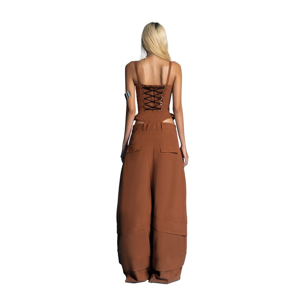 Ảnh Puzzle Cupped & Wide Long Leg Jumpsuit 3