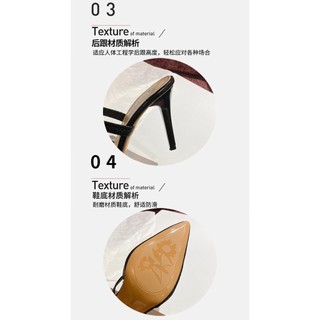34-42 mũi nhọn gót nhọn cỡ lớn Giày cao gót nữ