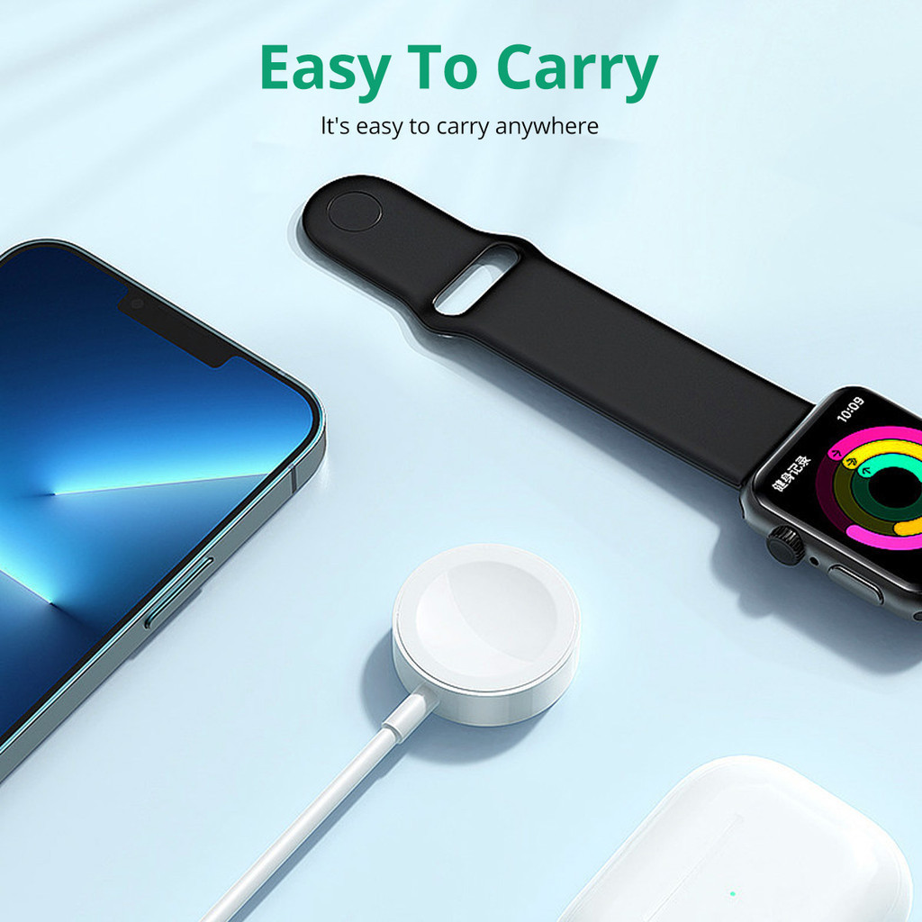 Ảnh Bộ sạc không dây Fonken 2 trong 1 Type C cho đồng hồ Cáp sạc USB cho AP Watch Series 7 / 6 / 4 / SE / 4 / 3 / 2 / 1 3